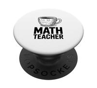 Funny MATH TEACHER Coffee Cup Algebra Calculus PopSockets Adhesive PopGrip