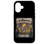 Funny Math Teacher Equation Emperor Retro 90s Rap Bootleg Case for iPhone 16