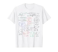 Funny Math Teacher Genius Enthusiast Calculus Formulas Nerd Value Graphic T-Shirt, Men, White, M