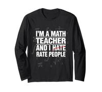 Funny Math Teacher Grading Humor Mathematics Symbols Long Sleeve T-Shirt