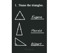 Funny Math Teacher Name the triangles Joke Humorous Teachers Graph Notebook: Graph Paper Notebook, Grid Paper for Math and Science Students, Quad Ruled 4x4 (110 Pages, 6x9)