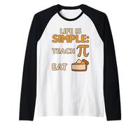Funny Math Teacher Pi Day Mathematics Humor Raglan Baseball Tee