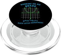 Funny Math Teacher Working on My Quads Algebra Mathletics PopSockets PopGrip for MagSafe