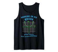 Funny Math Teacher Working on My Quads Algebra Mathletics Tank Top