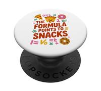 Funny Math The Formula Points To Snacks Humor PopSockets Adhesive PopGrip
