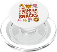 Funny Math The Formula Points To Snacks Humor PopSockets PopGrip for MagSafe