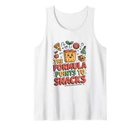 Funny Math The Formula Points to Snacks Humor Tank Top