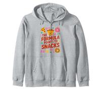 Funny Math The Formula Points To Snacks Humor Zip Hoodie