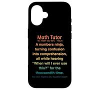 Funny Math Tutor Case for iPhone 16