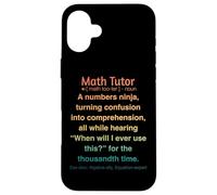 Funny Math Tutor Case for iPhone 16 Plus