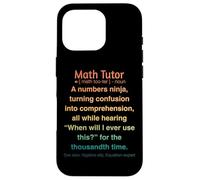 Funny Math Tutor Case for iPhone 16 Pro