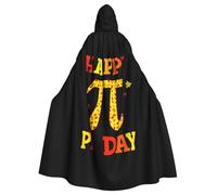 Funny Mathematical Happy Pi Day Halloween Witch Cloak Unisex Hooded Cloak For Festive Party Costume