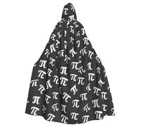Funny Mathematical Happy Pi Day Halloween Witch Cloak Unisex Hooded Cloak For Festive Party Costume