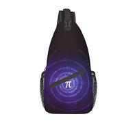 Funny Mathematical Happy Pi Day Sling Bag,Casual Crossbody Shoulder Bag Hiking Daypack Crossbody Shoulder Backpack Travel Chest Pack for Men Women