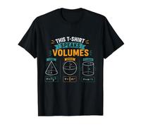 Funny Mathematics Science Maths Speak Volumes Geometry Value Graphic T-Shirt, Men, Black, L