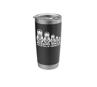 Funny Matryoshka Nesting Doll Russian Dolls Full Themselves Stainless Steel Insulated Tumbler