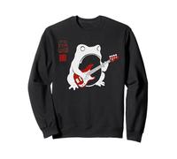 Funny Matsumoto Hoji Grumpy Frog Bass-Player Japanese Art Sweatshirt