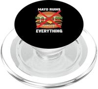 Funny Mayo Ruins Everything Anti Mayo Food Humor PopSockets PopGrip for MagSafe