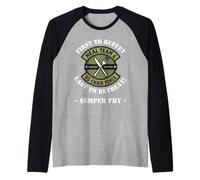 Funny Meal Team 6 US Chair Force Food Humour Design Raglan Baseball Tee