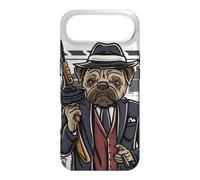 Funny mean looking Bad Pug Dog with Gun & cigar from 1920's Case for iPhone Air