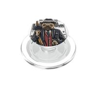 Funny mean looking Bad Pug Dog with Gun & cigar from 1920's PopSockets PopGrip for MagSafe