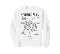 Funny Mechanic Brain Car Repair Auto Technician Humor Sweatshirt