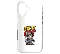 Funny Mechanic Cat Repair Humor Illustration Case for iPhone 17