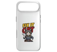 Funny Mechanic Cat Repair Humor Illustration Case for iPhone Air