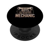 Funny Mechanic Humor Car Mechanic For Dad Father's Day PopSockets Adhesive PopGrip
