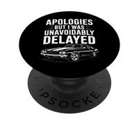 Funny Mechanics Classic Muscle Cars Excuse Joke Men Women PopSockets Adhesive PopGrip