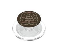 Funny Medical Assistant Quote Floral Heart Nurse PopSockets PopGrip for MagSafe