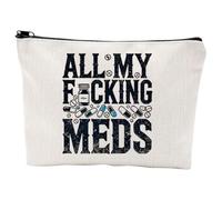 Funny Medicine Bag,Large Capacity Medication Bag Pill Storage Pouch Medicine Bags for Travelling,Travel Essentials Gift for Women Men Female
