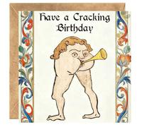 Funny Medieval Birthday Card for Him&Her | Rude & Humorous Greetings for Brother, Uncle, Dad, Gramps | Have a Cracking Birthday with Weird Historical Meme Art | Unique Rude Gifts for Women & Men