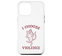 Funny Medieval Cat I Choose Violence Design Case for iPhone 12 Pro Max