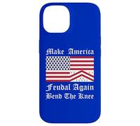Funny Medieval Red White Blue Heraldic America Flag Case for iPhone 14