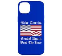 Funny Medieval Red White Blue Heraldic America Flag Case for iPhone 14 Plus