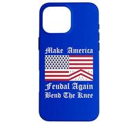 Funny Medieval Red White Blue Heraldic America Flag Case for iPhone 16 Pro Max