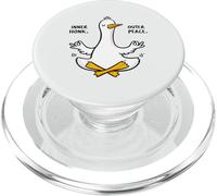 Funny Meditating Duck Inner Honk Outer Peace Zen Yoga PopSockets PopGrip for MagSafe