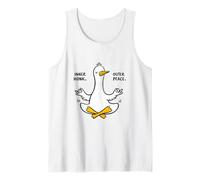 Funny Meditating Duck Inner Honk Outer Peace Zen Yoga Tank Top