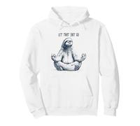 Funny Meditating Sloth Yoga Zen, Funny Yogi Sloth Pullover Hoodie