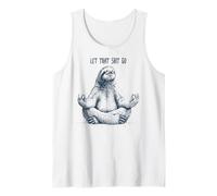 Funny Meditating Sloth Yoga Zen, Funny Yogi Sloth Tank Top