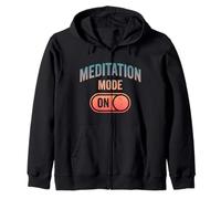 Funny Meditation Lover Calm Mind Zen Humor Zip Hoodie