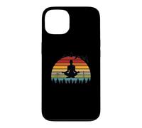 Funny Meditation Yoga Instructors Retro Sunset Design Case for iPhone 13