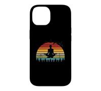 Funny Meditation Yoga Instructors Retro Sunset Design Case for iPhone 14