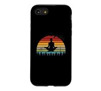 Funny Meditation Yoga Instructors Retro Sunset Design Case for iPhone SE (2020) / 7/8