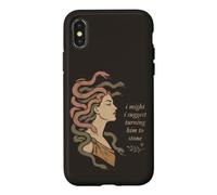 Funny Medusa Mythology Turning Him To Stone Case for iPhone X/XS