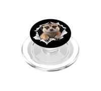 Funny Meerkat Peeking Cute Zoo Animal Lover PopSockets PopGrip for MagSafe