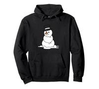 Funny Melting Snowman Cartoon Pullover Hoodie