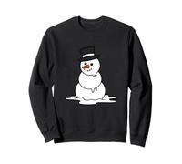 Funny Melting Snowman Cartoon Sweatshirt