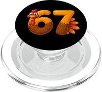Funny Meme 67 Thanksgiving Turkey Thankful for Six Seven PopSockets PopGrip for MagSafe